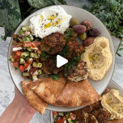 Chicken Kofta Mezze Plate
