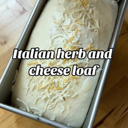 Soft Sourdough Sandwich Bread With Italian Herbs &amp; Cheese Crust