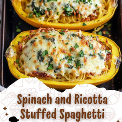 Spinach And Ricotta Stuffed Spaghetti Squash