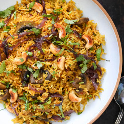 Instant Pot Mushroom Biryani