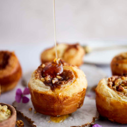 Baklava Puff Pastry Cinnamon Rolls