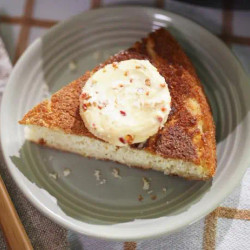 Skillet Cornbread With Pepper Relish Honey Butter