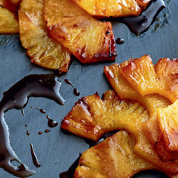 Tequila-glazed Pineapple With Spiced White Chocolate Cream