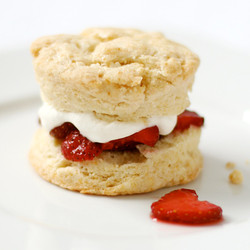 Strawberry Shortcake With Cream Biscuits
