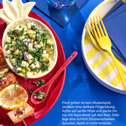 Lachsspieße mit Ananas-Salsa