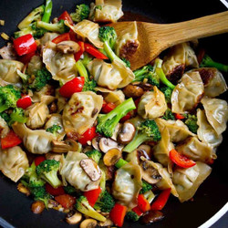 Chicken Wonton Stir Fry Recipe