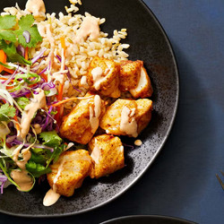 Air Fryer Fish Taco Bowls