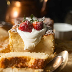 Loaf Pan Basque Cheesecake