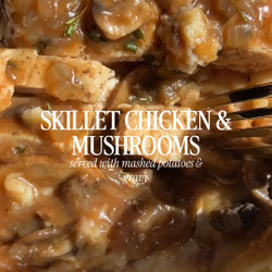 Skillet Chicken And Mushrooms