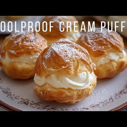 Cream Puffs With Custard Filling