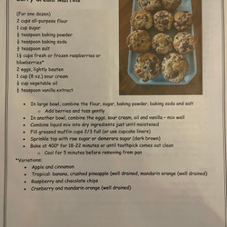 Berry Cream Muffins