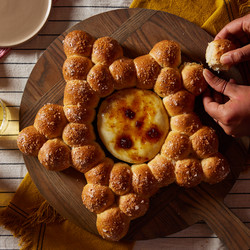 Rosemary-scented Baked Brie Bread