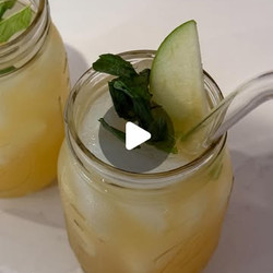 Sparkling Apple Cider Mule (mocktail)