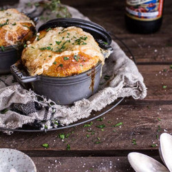 Butternut Squash And Beefy Mushroom Pot Pies W/flakey Taleggio Crust.