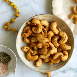 Recipe: Black Salt-and-pepper Roasted Cashews