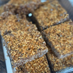 Samoas Rice Krispie Treats (chocolate And Coconut)