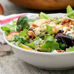 Apple And Pear Salad With Balsamic Maple Cinnamon Dressing