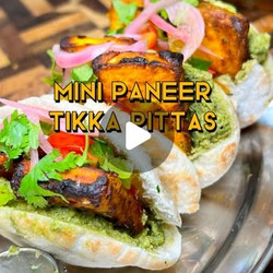Mini Paneer Tikka Pittas