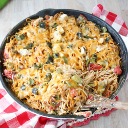 Hatch Green Chile Chicken Spaghetti