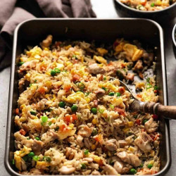 Baked Chicken Fried Rice