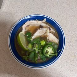 Rotisserie chicken pho