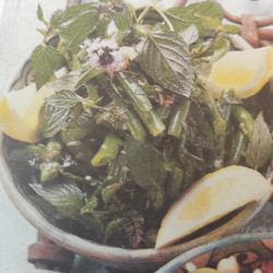 Bonensalade met munt