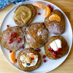 Banana Oat Weekday Pancakes