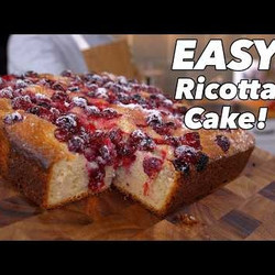 Quick Cranberry Ricotta Cake Recipe | Tangy &amp; Tender