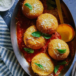 Giant Baked Cauliflower Arancini