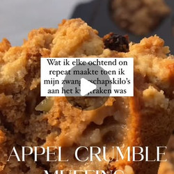Voedzame Appel Crumble Muffins