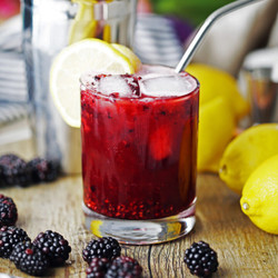 Blackberry Lemon Smash Cocktail