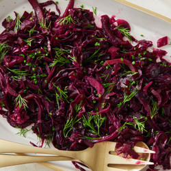 Sweet &amp; Sour Braised Red Cabbage