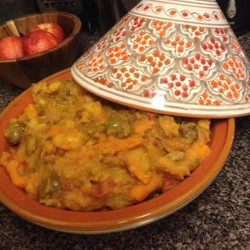 Vegetarian Poulet Aux Olives Tagine