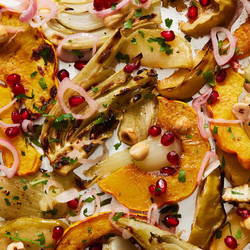 Roasted Fennel With Delicata Squash &amp; Apples