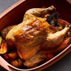 Römertopf-roasted Chicken And Root Vegetables