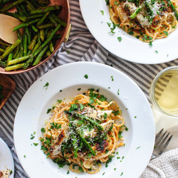 Chicken Pasta With A Roasted Tomato Béchamel