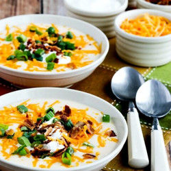 Instant Pot Loaded Cauliflower Soup