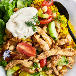 Easy Shawarma Chicken Sheet Pan Dinner Recipe