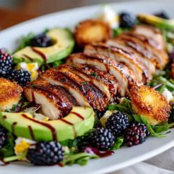 Blackberry Balsamic Grilled Chicken Salad