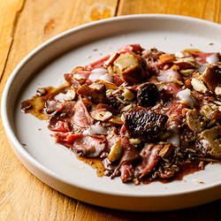 Venison Pastrami With Porcini Mushrooms And Almonds - Ricette Di Selvaggina | Franchi Food Academy