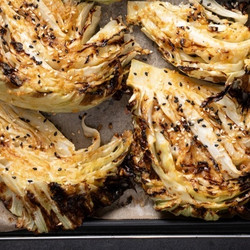 Nadia Lim's Roasted Cabbage Wedges With Miso Butter