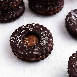 Chocolate Linzer Cookies