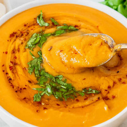 Creamy Red Lentil Soup (easy One-pot, High-protein)