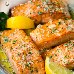 Laine’s Pan Seared Lemon Butter Garlic Salmon