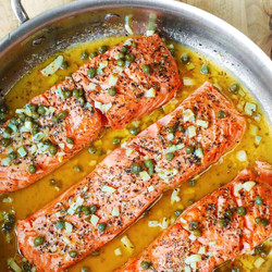 Steelhead Trout Recipe With Lemon Caper Sauce