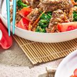 Miso Steak With Noodle Salad