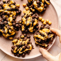 Crispy Chickpea Chocolate Clusters
