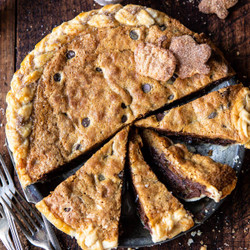 Gooey Chocolate Chip Cookie Pumpkin Pie