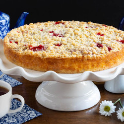 Italian Raspberry Jam Ricotta Cake