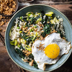 Snelle Nasi Met Prei En Cavolo Nero